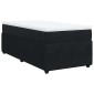 vidaXL Κρεβάτι Boxspring με Στρώμα Μαύρο 100x200 εκ. Βελούδινο