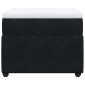 vidaXL Κρεβάτι Boxspring με Στρώμα Μαύρο 100x200 εκ. Βελούδινο