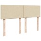 vidaXL Κρεβάτι Boxspring με Στρώμα Κρεμ 140x190 εκ. Υφασμάτινο