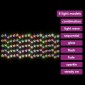 vidaXL Κουρτίνα LED Φωτάκια 500 LED Πολύχρωμη με 8 Λειτουργίες