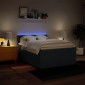 vidaXL Κρεβάτι Boxspring με Στρώμα Μπλε 160x200 εκ. Υφασμάτινο