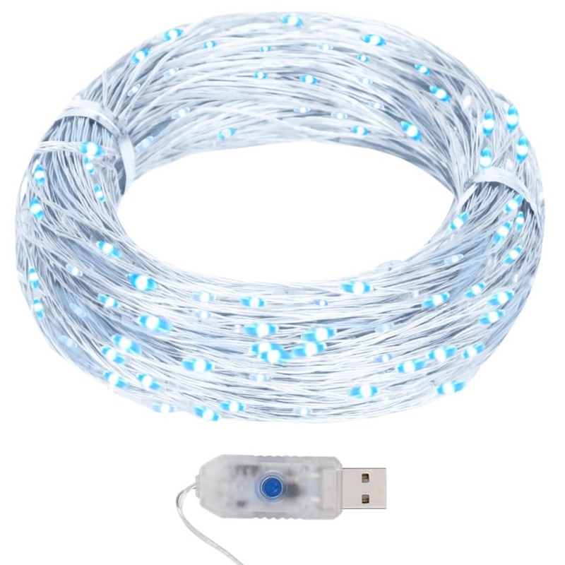vidaXL Φωτάκια Ψείρες LED Ψυχρό Λευκό 40 μ. 400 LED με 8 Λειτουργίες