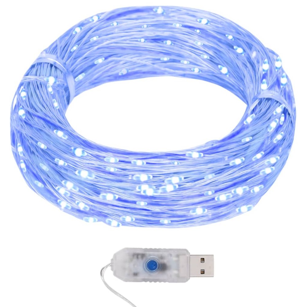 vidaXL Φωτάκια Ψείρες LED Μπλε 40 μ. 400 LED με 8 Λειτουργίες