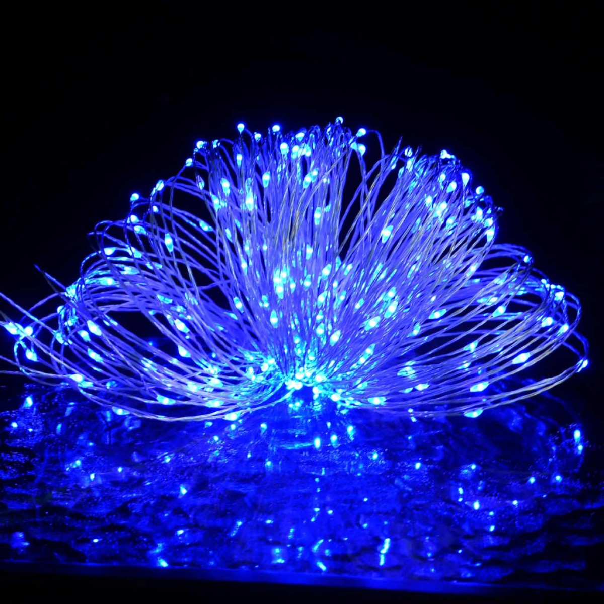 vidaXL Φωτάκια Ψείρες LED Μπλε 40 μ. 400 LED με 8 Λειτουργίες