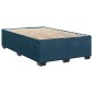 vidaXL Κρεβάτι Boxspring με Στρώμα Μπλε 120x190 εκ. Βελούδινο
