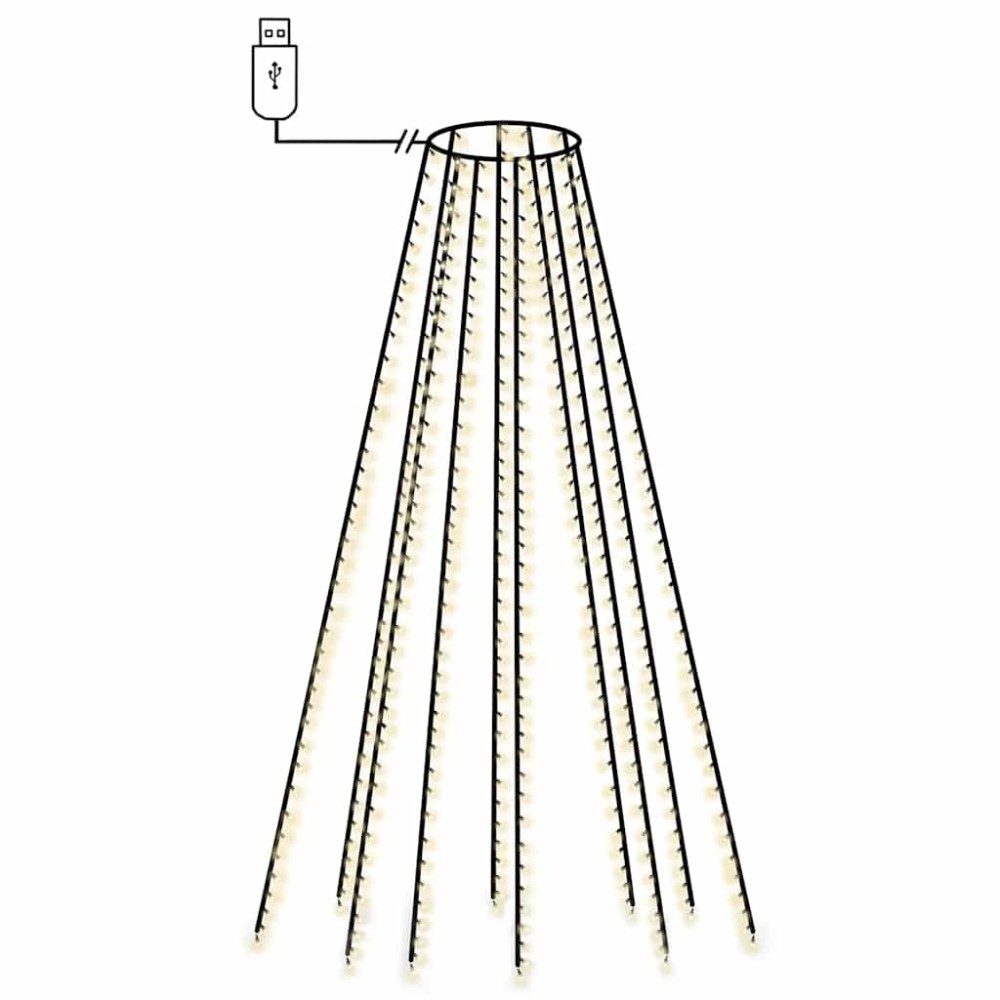 vidaXL Χριστουγεννιάτικα Λαμπάκια Χταπόδι 400 LED Ψυχρό Λευκό 400 εκ.