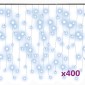 vidaXL Κουρτίνα LED Φωτάκια Σταλακτίτες 10μ 400LED Ψυχρό Λευκό 8 Λειτ.