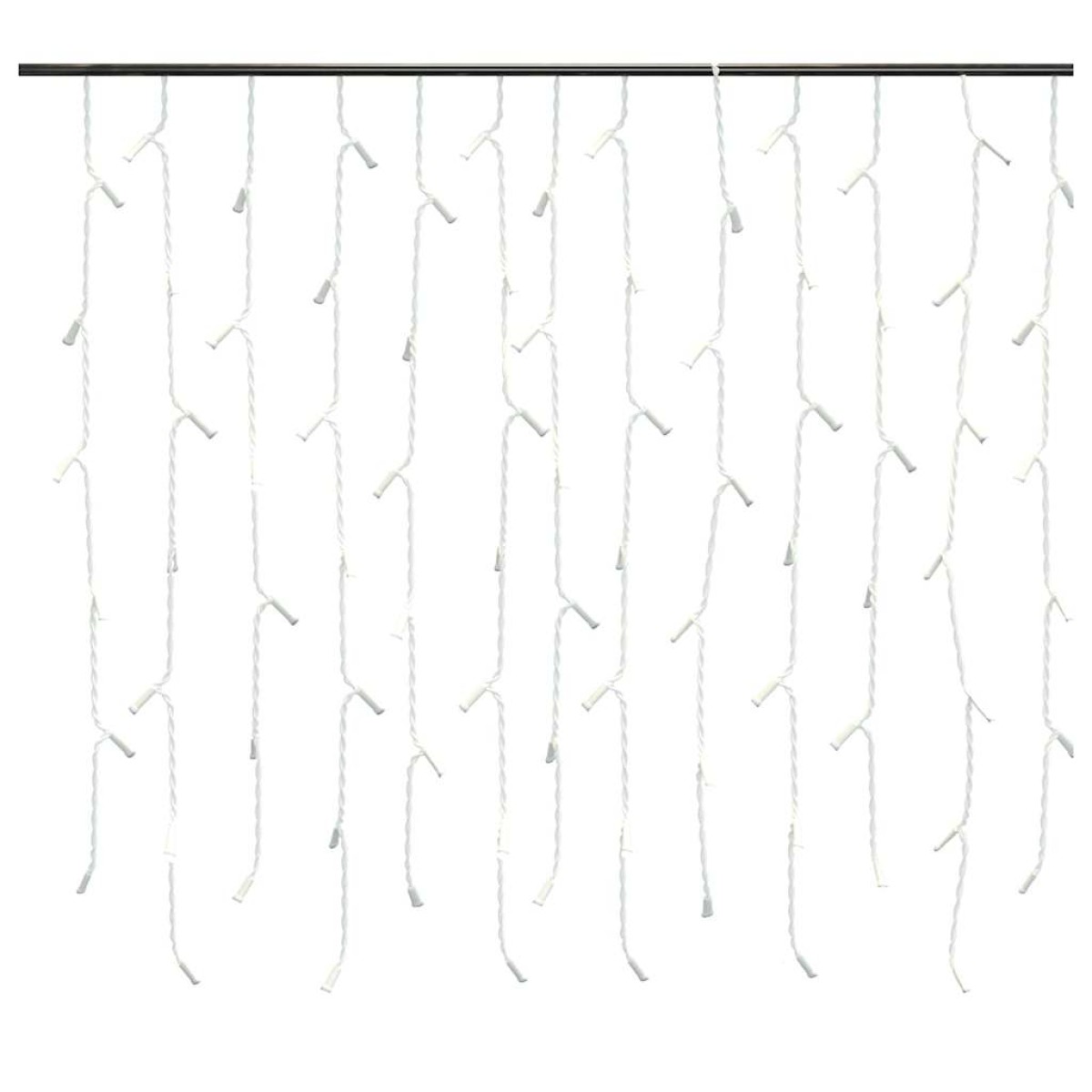 vidaXL Κουρτίνα LED Φωτάκια Σταλακτίτες 10 μ. 400 LED Μπλε 8 Λειτ.