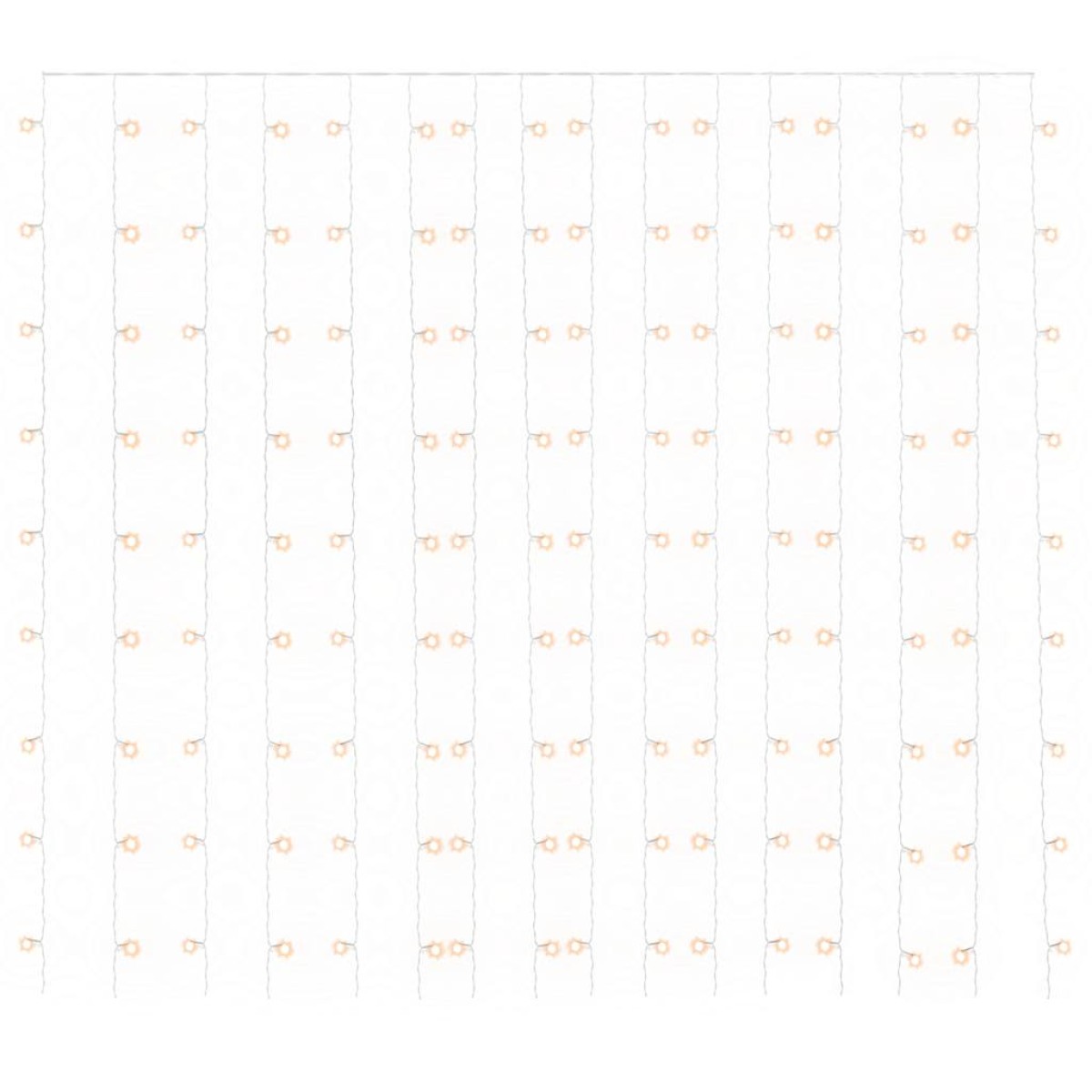 vidaXL Κουρτίνα LED Φωτάκια 300 LED Θερμό Λευκό 3 x 3 μ. 8 Λειτουργίες