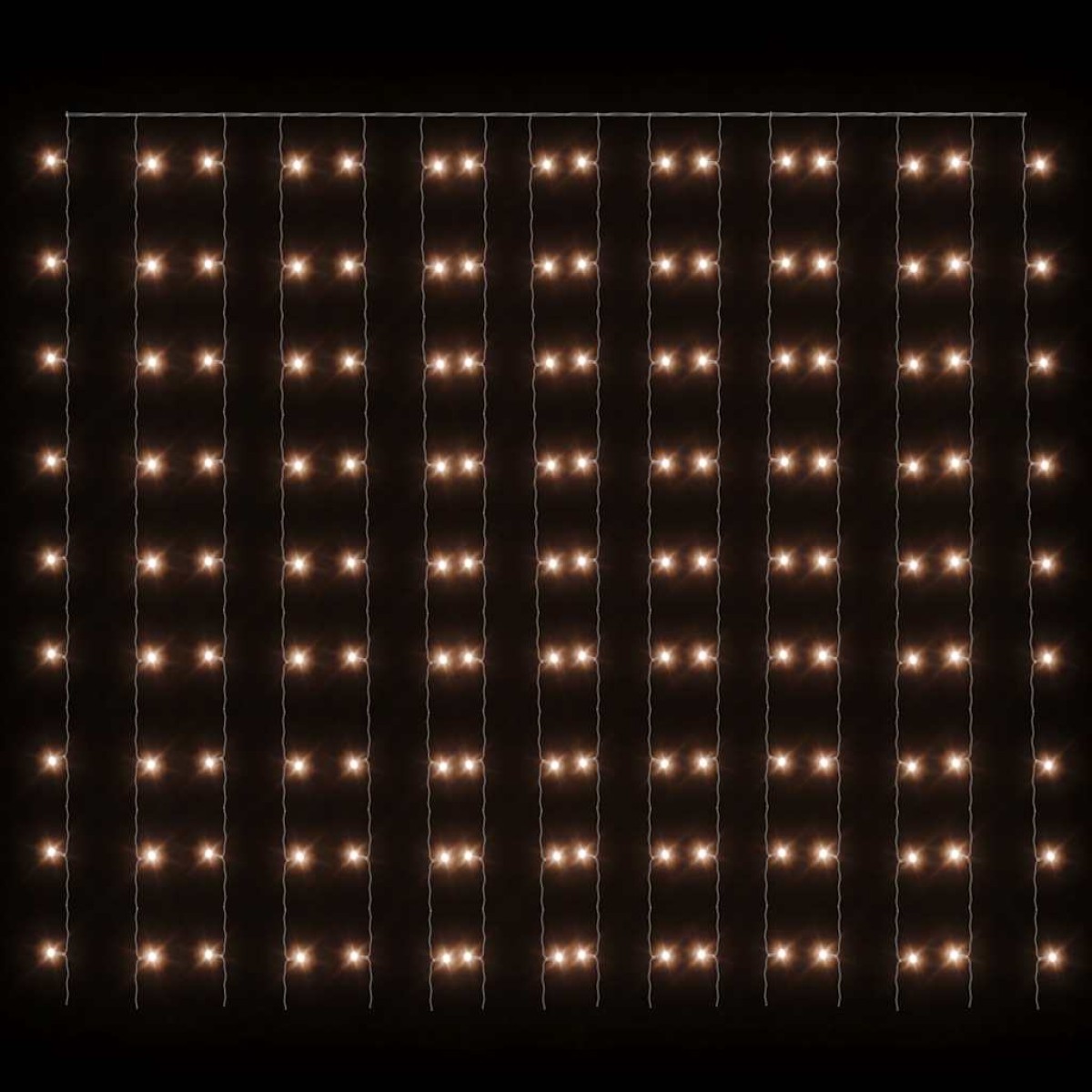 vidaXL Κουρτίνα LED Φωτάκια 300 LED Θερμό Λευκό 3 x 3 μ. 8 Λειτουργίες