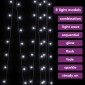 vidaXL Κουρτίνα LED Φωτάκια 300 LED Ψυχρό Λευκό 3 x 3 μ. 8 Λειτουργίες