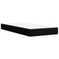 vidaXL Κρεβάτι Boxspring με Στρώμα Μαύρο 90x200 εκ. Υφασμάτινο