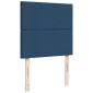 vidaXL Κρεβάτι Boxspring με Στρώμα Μπλε 90x190 εκ.Υφασμάτινο