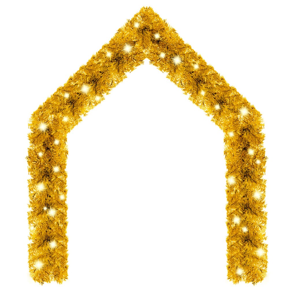 vidaXL Γιρλάντα Χριστουγεννιάτικη με Λαμπάκια LED Χρυσή 5 μ.