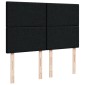 vidaXL Κρεβάτι Boxspring με Στρώμα Μαύρο 160x200 εκ. Βελούδινο