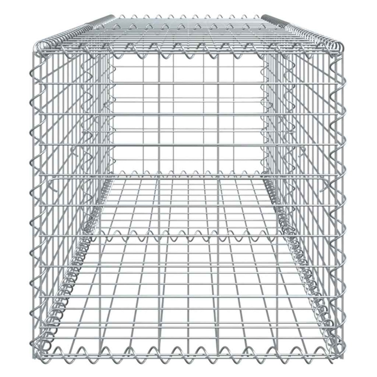 vidaXL Συρματοκιβώτιο με Κάλυμμα 200x50x50 εκ. από Γαλβανισμένο Χάλυβα