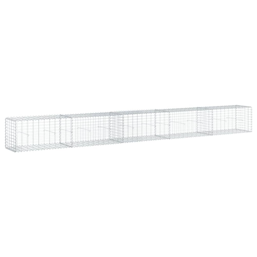 vidaXL Συρματοκιβώτιο με Κάλυμμα 500x50x50 εκ. από Γαλβανισμένο Χάλυβα