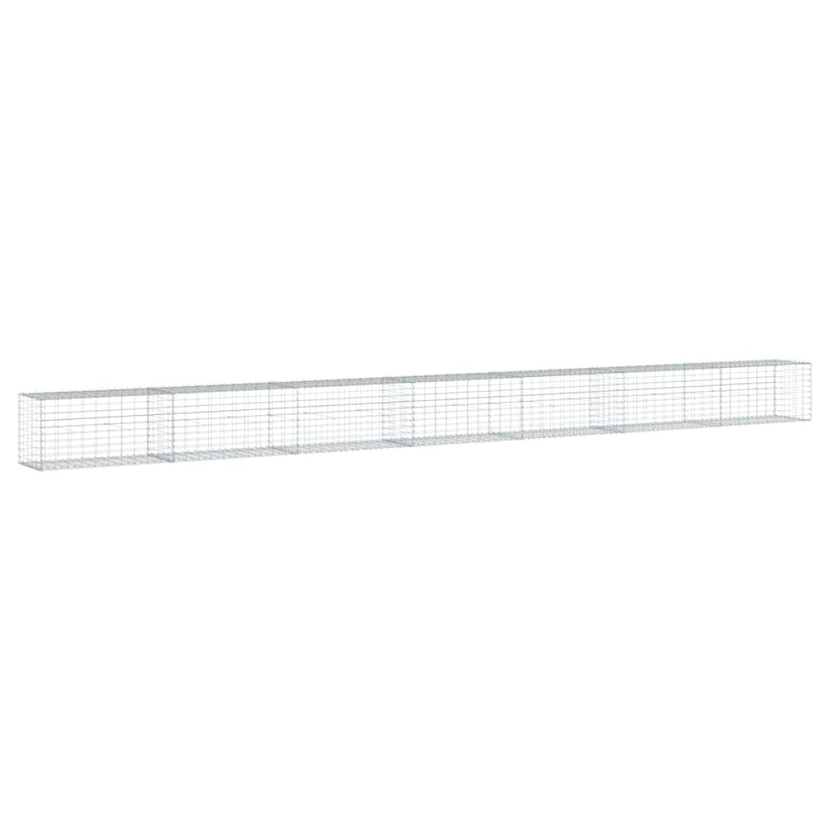 vidaXL Συρματοκιβώτιο με Κάλυμμα 700x50x50 εκ. από Γαλβανισμένο Χάλυβα
