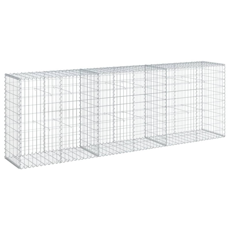 vidaXL Συρματοκιβώτιο με Κάλυμμα 300x50x100εκ. από Γαλβανισμένο Χάλυβα
