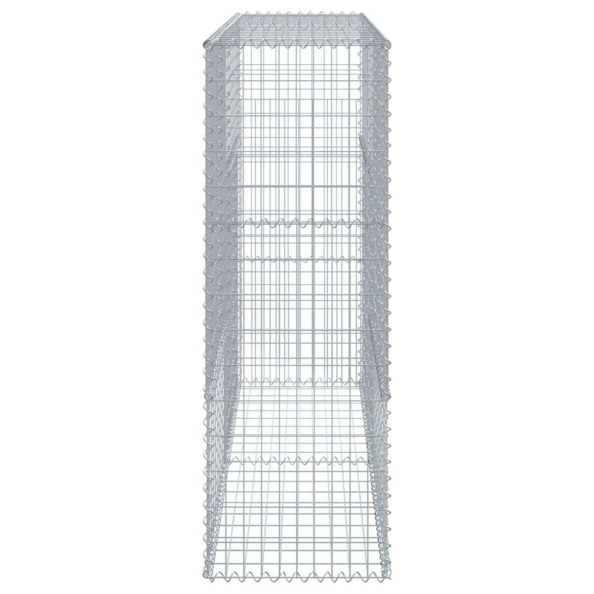 vidaXL Συρματοκιβώτιο με Κάλυμμα 200x50x150εκ. από Γαλβανισμένο Χάλυβα