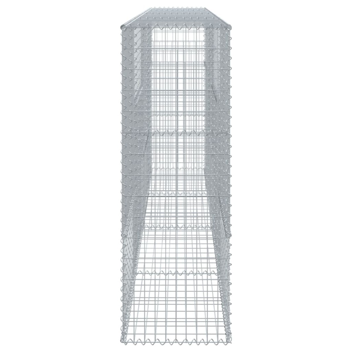vidaXL Συρματοκιβώτιο με Κάλυμμα 400x50x150εκ. από Γαλβανισμένο Χάλυβα
