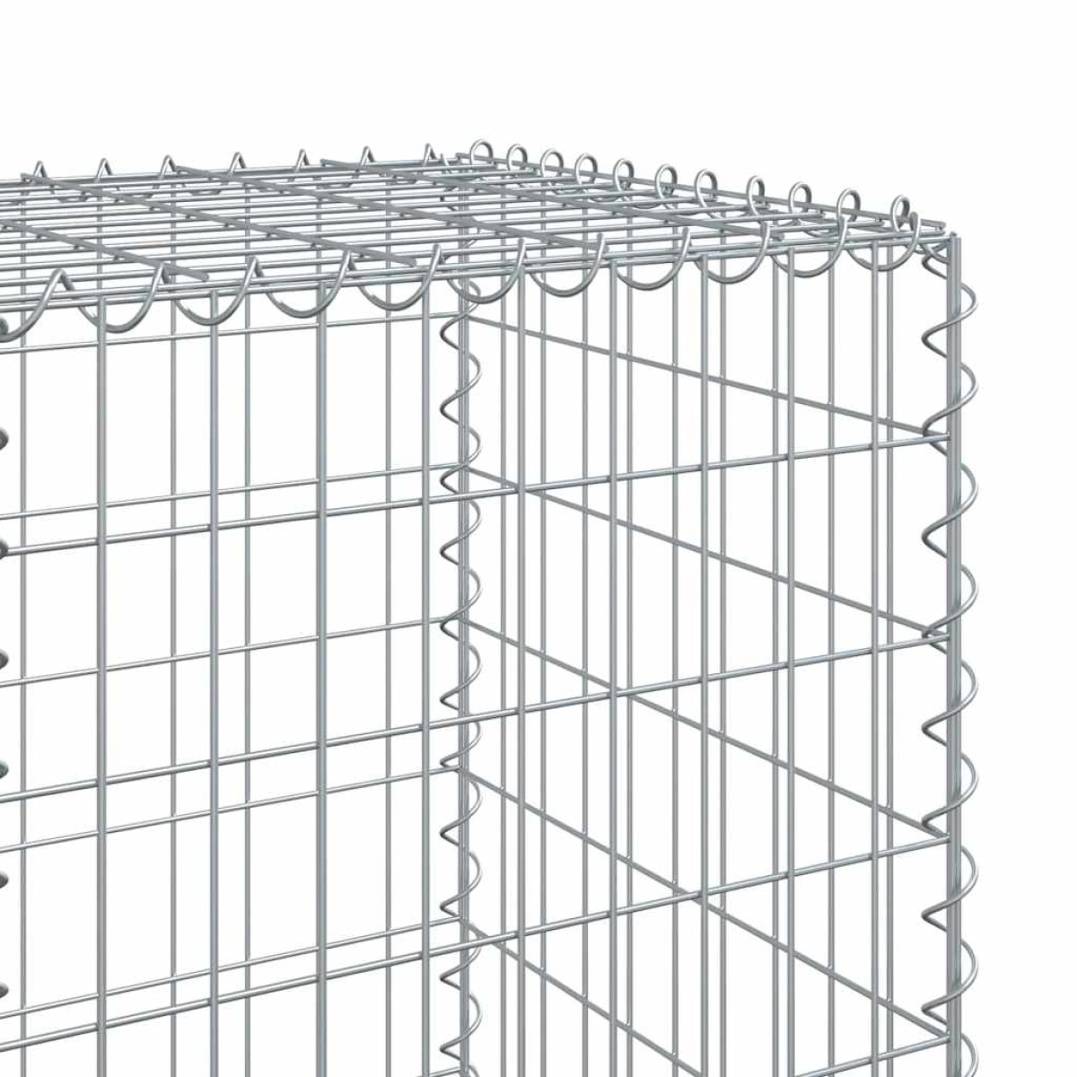 vidaXL Συρματοκιβώτιο με Κάλυμμα 1000x50x150εκ από Γαλβανισμένο Χάλυβα