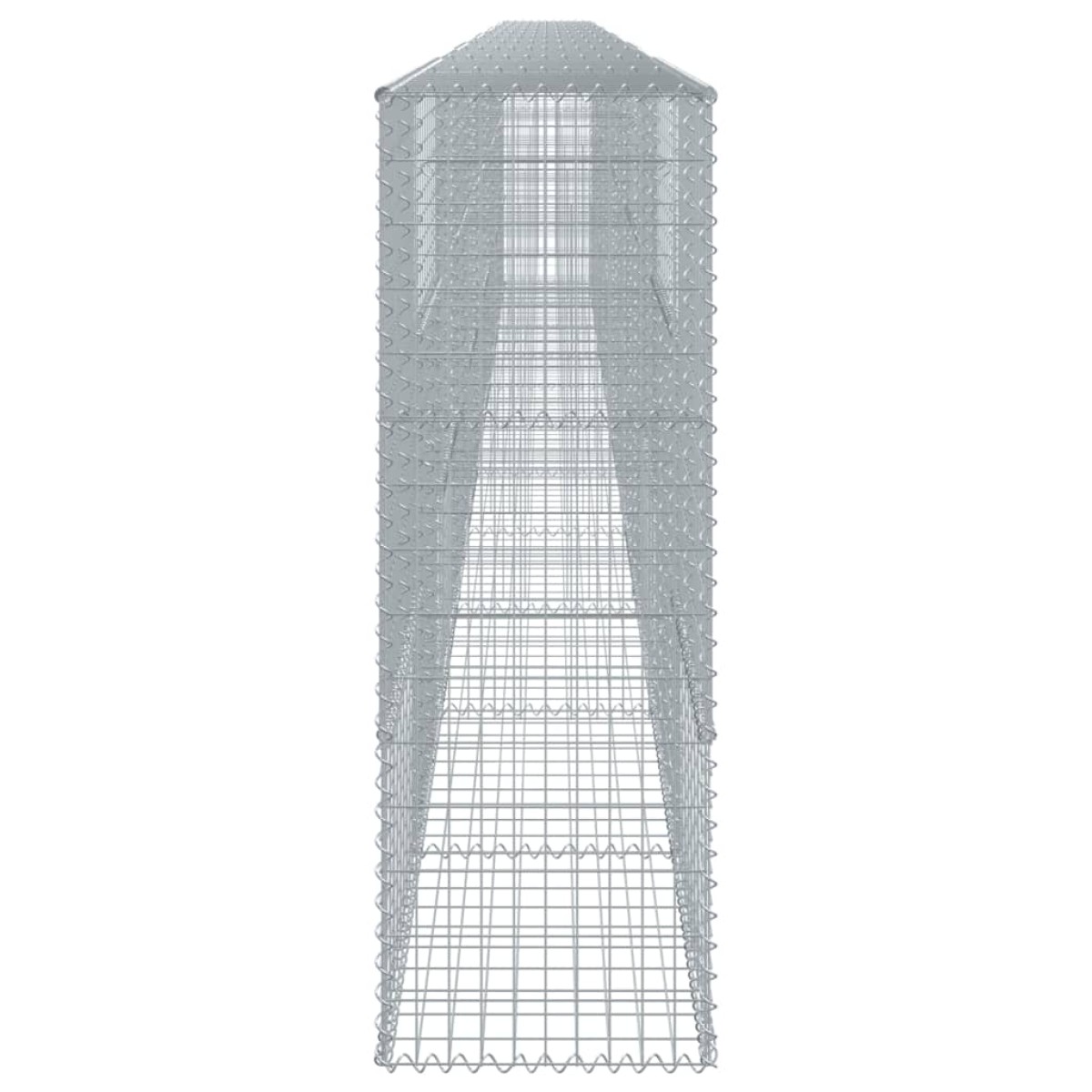 vidaXL Συρματοκιβώτιο με Κάλυμμα 1100x50x150εκ από Γαλβανισμένο Χάλυβα