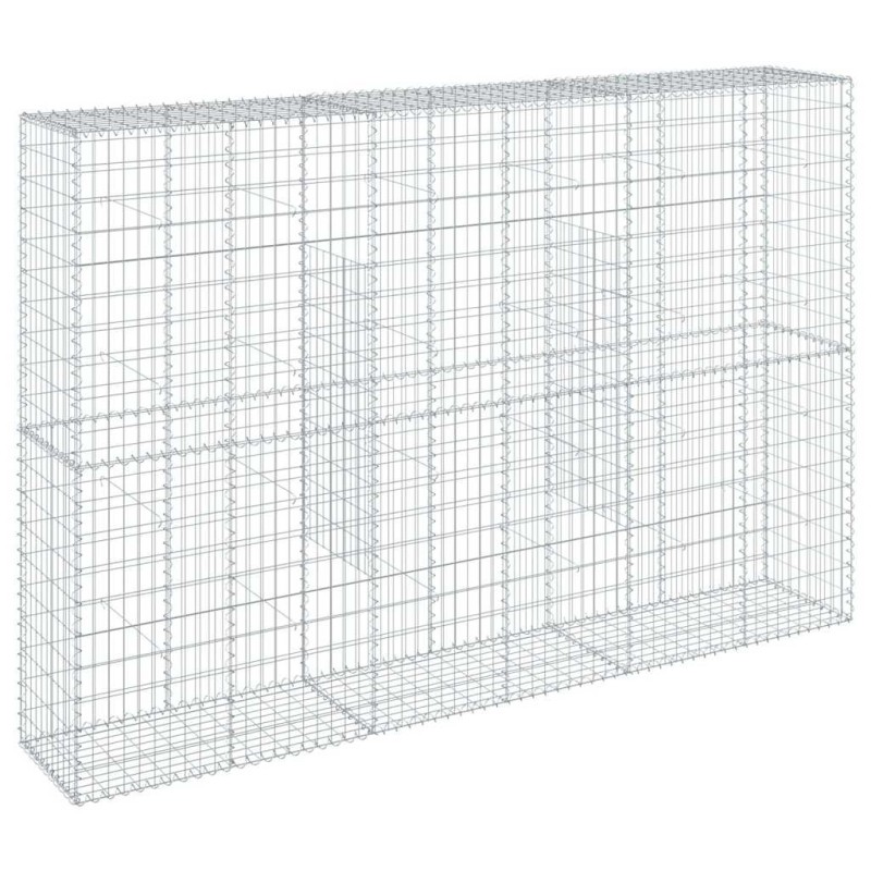 vidaXL Συρματοκιβώτιο με Κάλυμμα 300x50x200εκ. από Γαλβανισμένο Χάλυβα