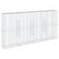 vidaXL Συρματοκιβώτιο με Κάλυμμα 400x50x200εκ. από Γαλβανισμένο Χάλυβα