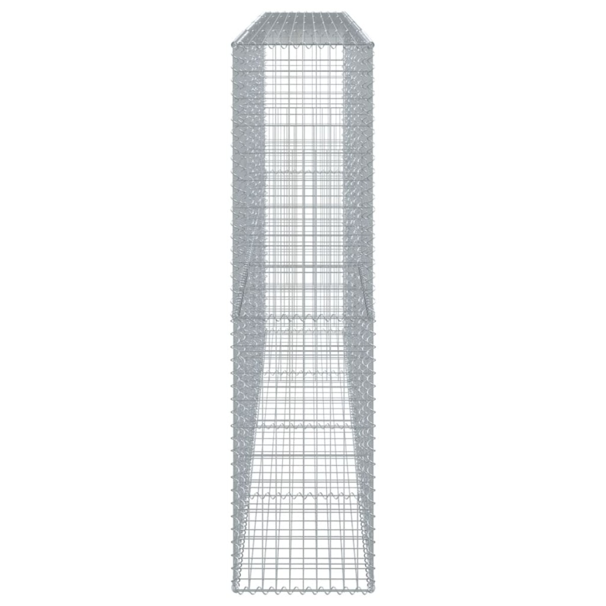 vidaXL Συρματοκιβώτιο με Κάλυμμα 400x50x200εκ. από Γαλβανισμένο Χάλυβα