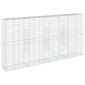 vidaXL Συρματοκιβώτιο με Κάλυμμα 400x50x200εκ. από Γαλβανισμένο Χάλυβα