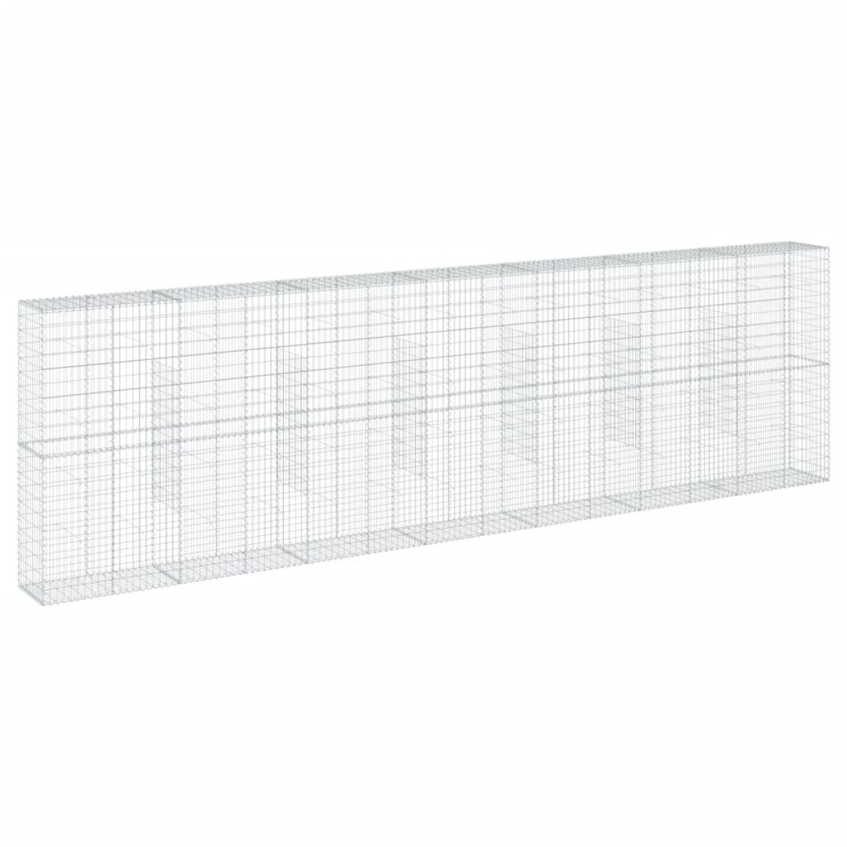 vidaXL Συρματοκιβώτιο με Κάλυμμα 700x50x200εκ. από Γαλβανισμένο Χάλυβα