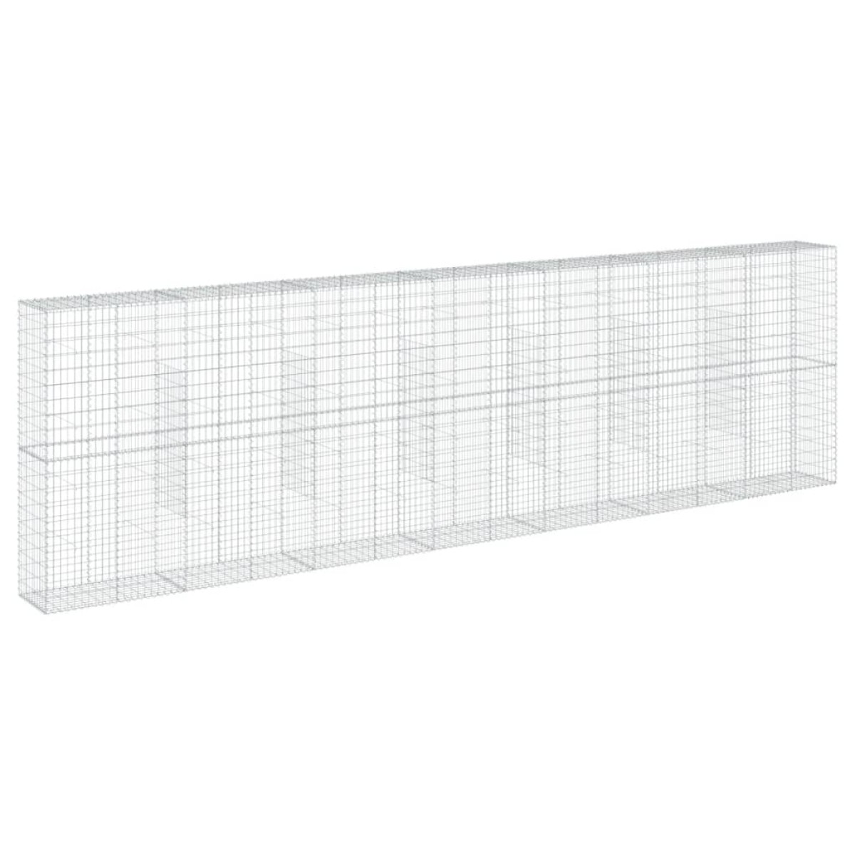 vidaXL Συρματοκιβώτιο με Κάλυμμα 700x50x200εκ. από Γαλβανισμένο Χάλυβα
