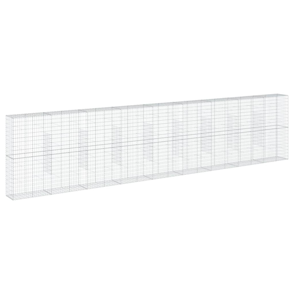 vidaXL Συρματοκιβώτιο με Κάλυμμα 900x50x200εκ. από Γαλβανισμένο Χάλυβα