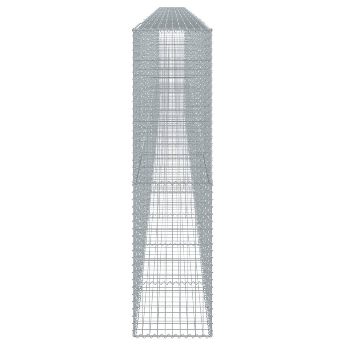 vidaXL Συρματοκιβώτιο με Κάλυμμα 1100x50x200εκ από Γαλβανισμένο Χάλυβα