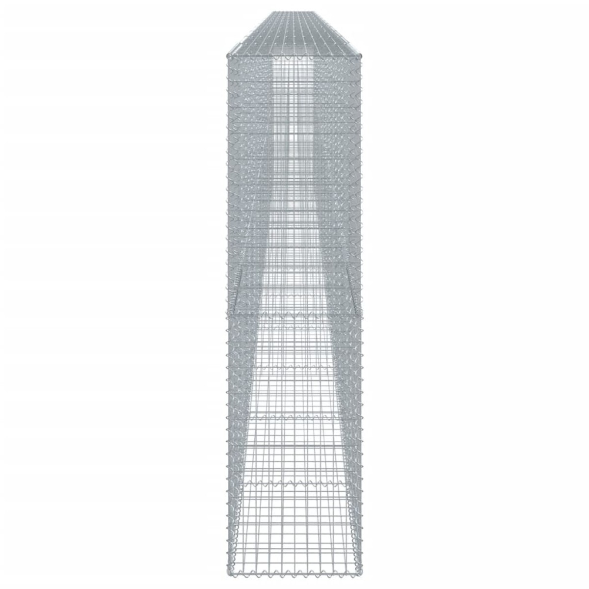 vidaXL Συρματοκιβώτιο με Κάλυμμα 1200x50x200εκ από Γαλβανισμένο Χάλυβα