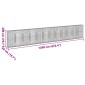 vidaXL Συρματοκιβώτιο με Κάλυμμα 1200x50x200εκ από Γαλβανισμένο Χάλυβα