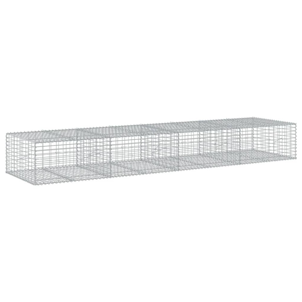 vidaXL Συρματοκιβώτιο με Κάλυμμα 400x100x50εκ. από Γαλβανισμένο Χάλυβα
