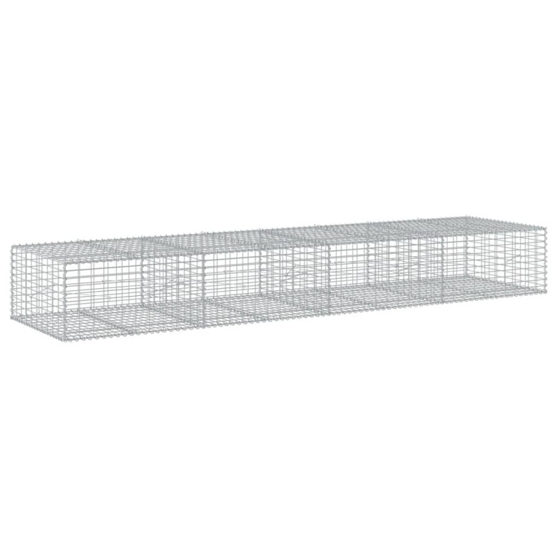 vidaXL Συρματοκιβώτιο με Κάλυμμα 400x100x50εκ. από Γαλβανισμένο Χάλυβα