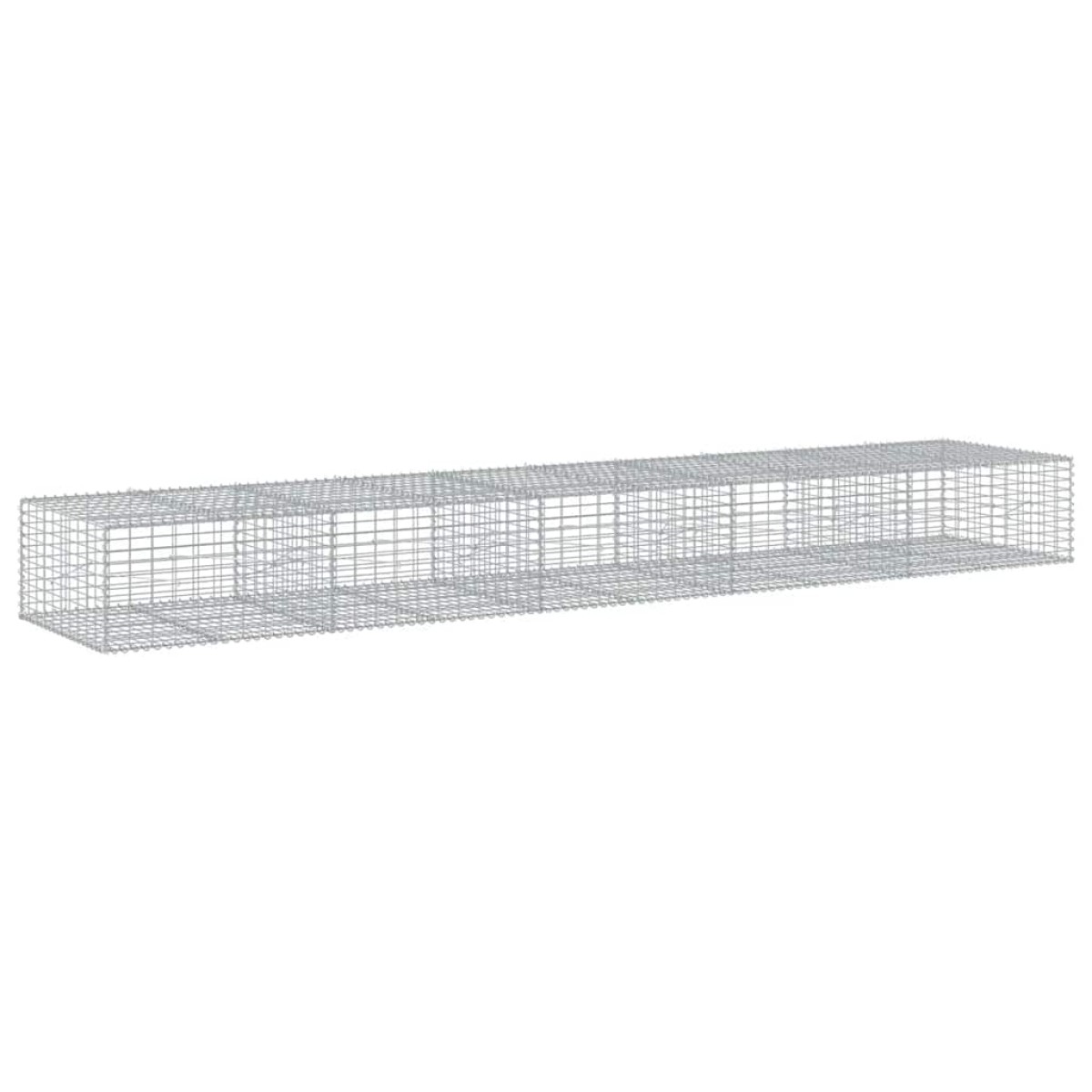 vidaXL Συρματοκιβώτιο με Κάλυμμα 500x100x50εκ. από Γαλβανισμένο Χάλυβα