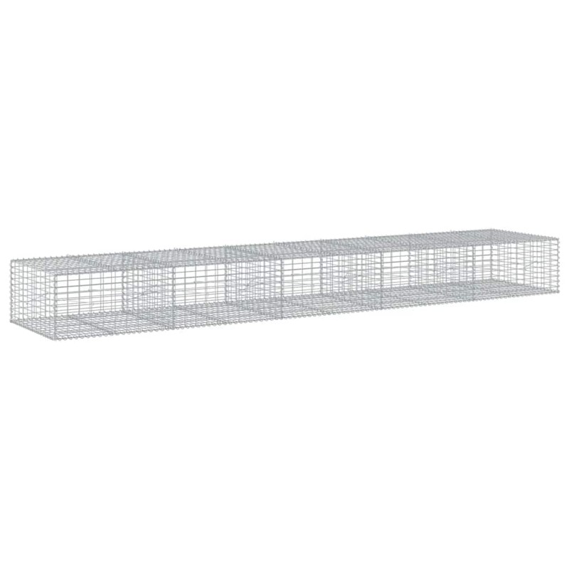 vidaXL Συρματοκιβώτιο με Κάλυμμα 500x100x50εκ. από Γαλβανισμένο Χάλυβα