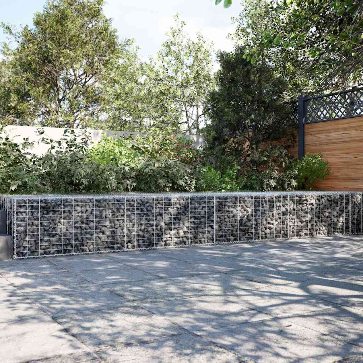 vidaXL Συρματοκιβώτιο με Κάλυμμα 500x100x50εκ. από Γαλβανισμένο Χάλυβα