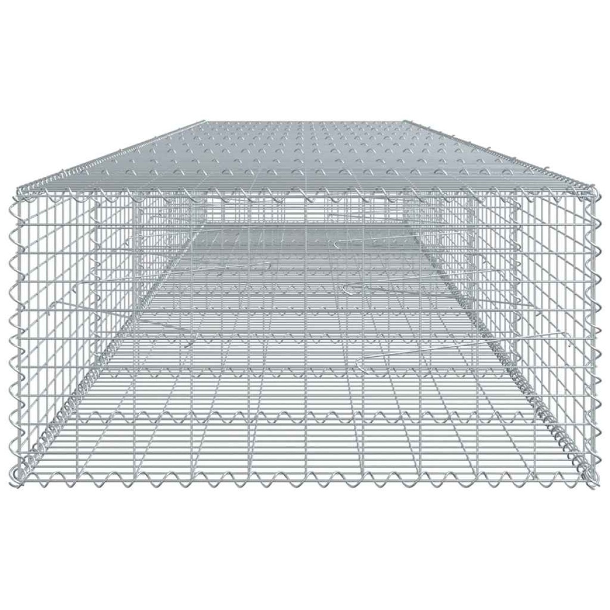 vidaXL Συρματοκιβώτιο με Κάλυμμα 500x100x50εκ. από Γαλβανισμένο Χάλυβα