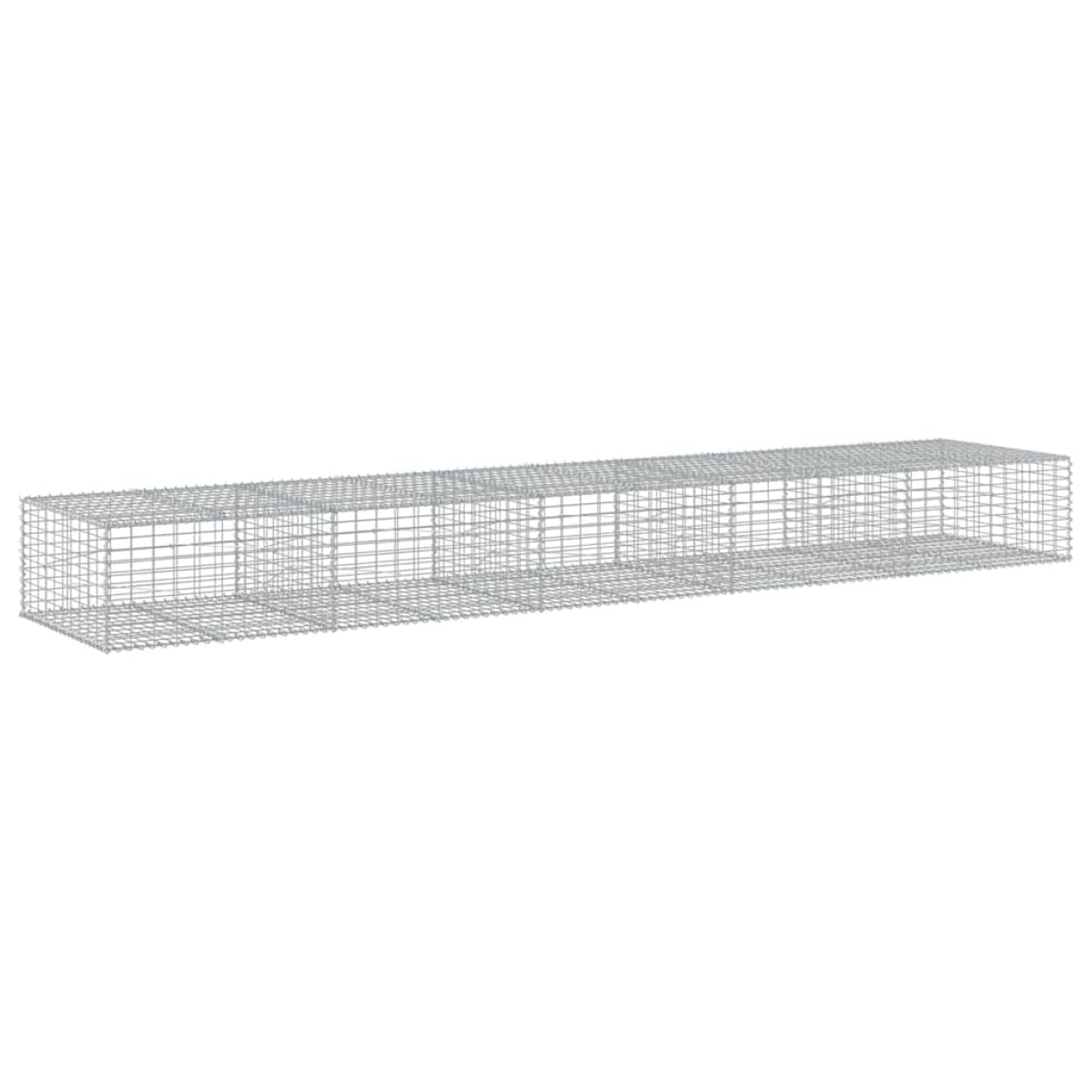 vidaXL Συρματοκιβώτιο με Κάλυμμα 500x100x50εκ. από Γαλβανισμένο Χάλυβα