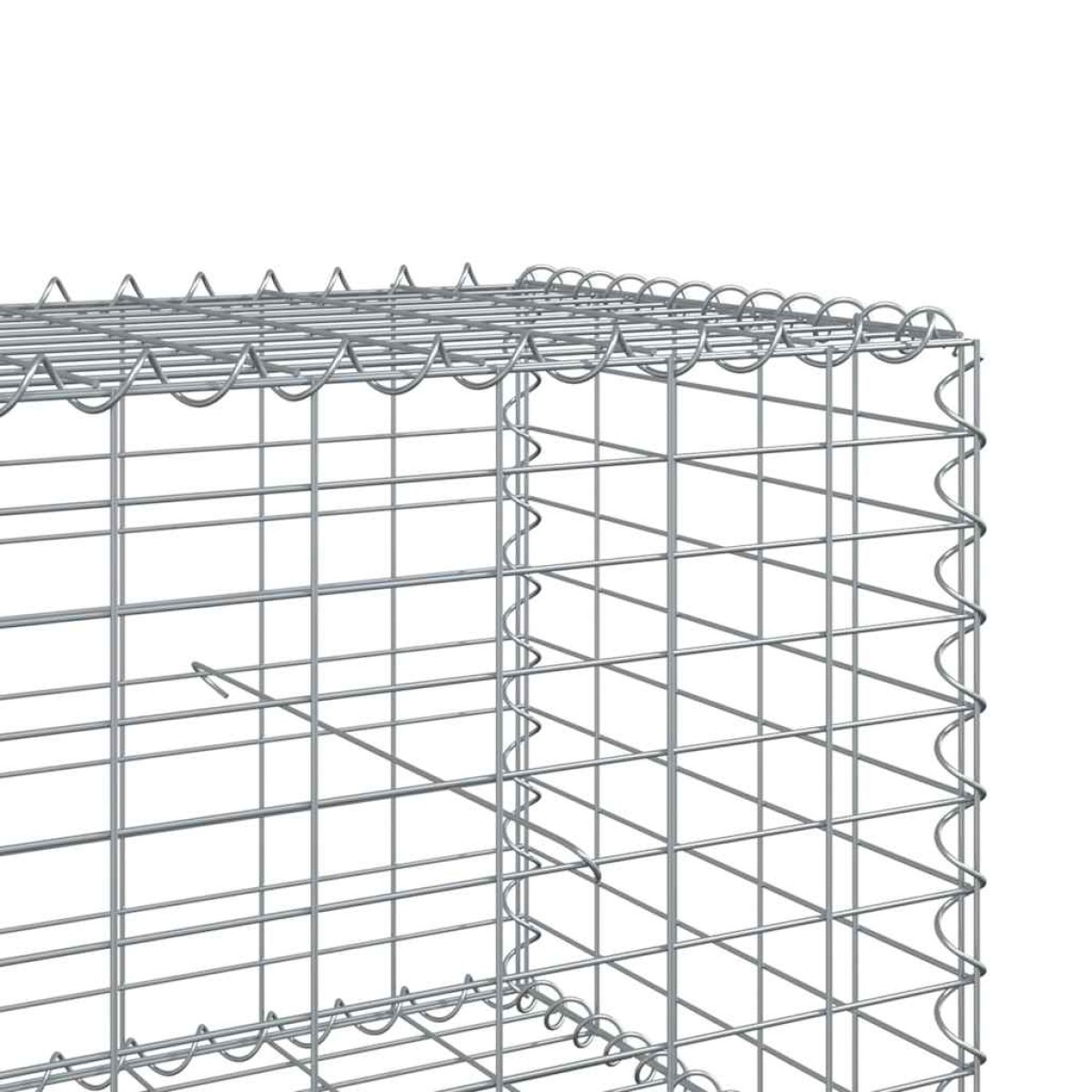 vidaXL Συρματοκιβώτιο με Κάλυμμα 500x100x50εκ. από Γαλβανισμένο Χάλυβα