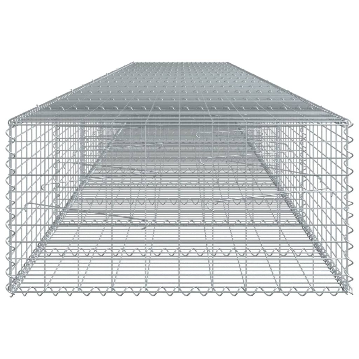 vidaXL Συρματοκιβώτιο με Κάλυμμα 700x100x50εκ. από Γαλβανισμένο Χάλυβα