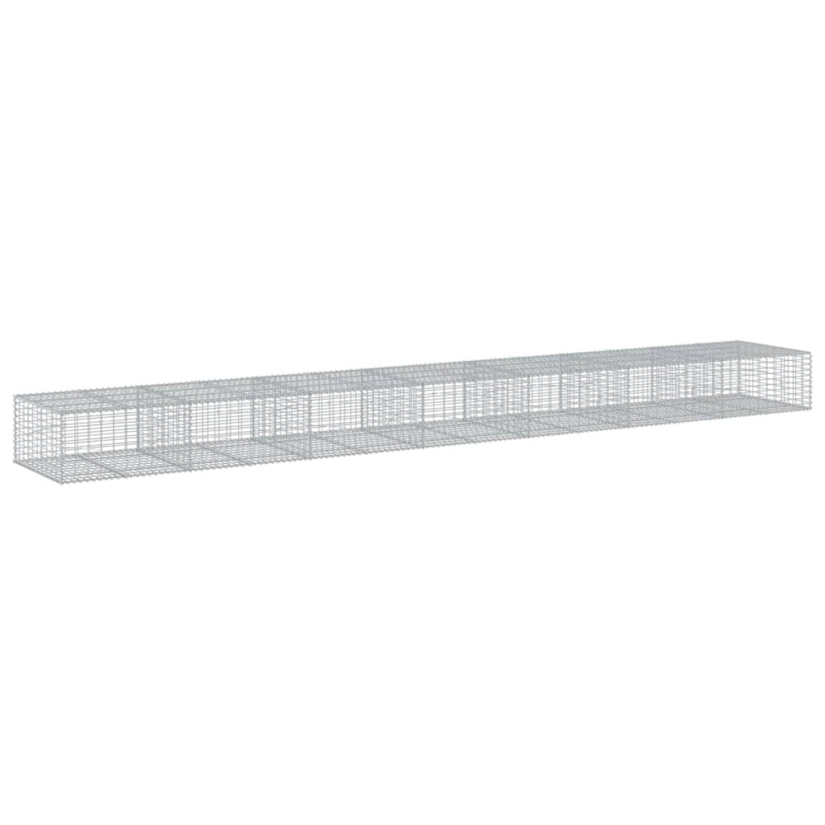 vidaXL Συρματοκιβώτιο με Κάλυμμα 700x100x50εκ. από Γαλβανισμένο Χάλυβα