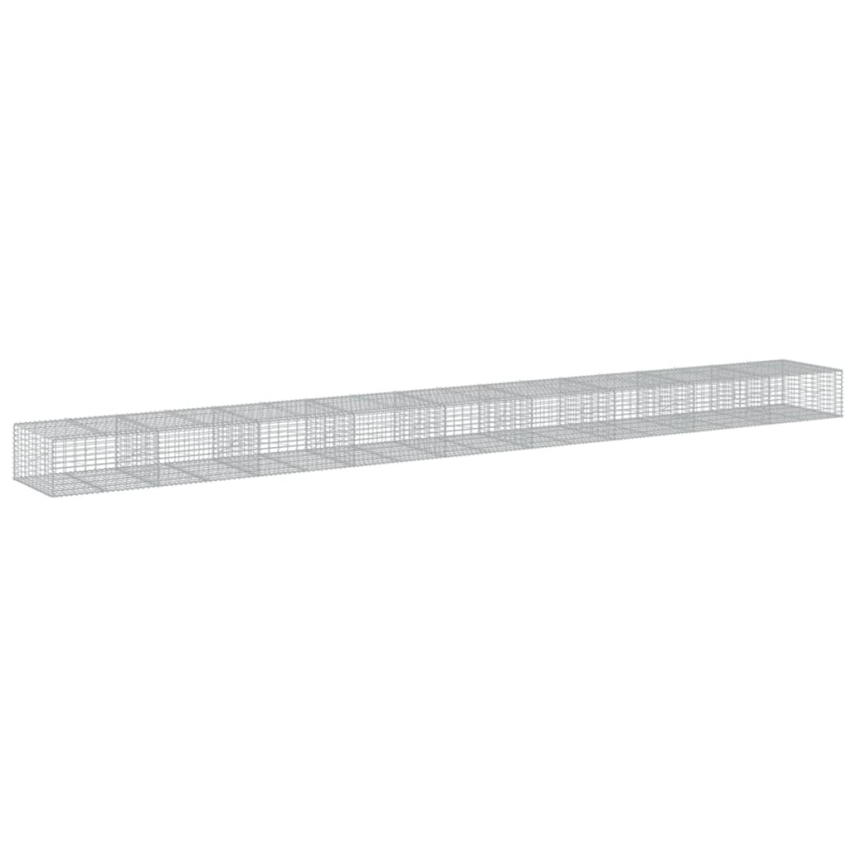 vidaXL Συρματοκιβώτιο με Κάλυμμα 900x100x50εκ. από Γαλβανισμένο Χάλυβα