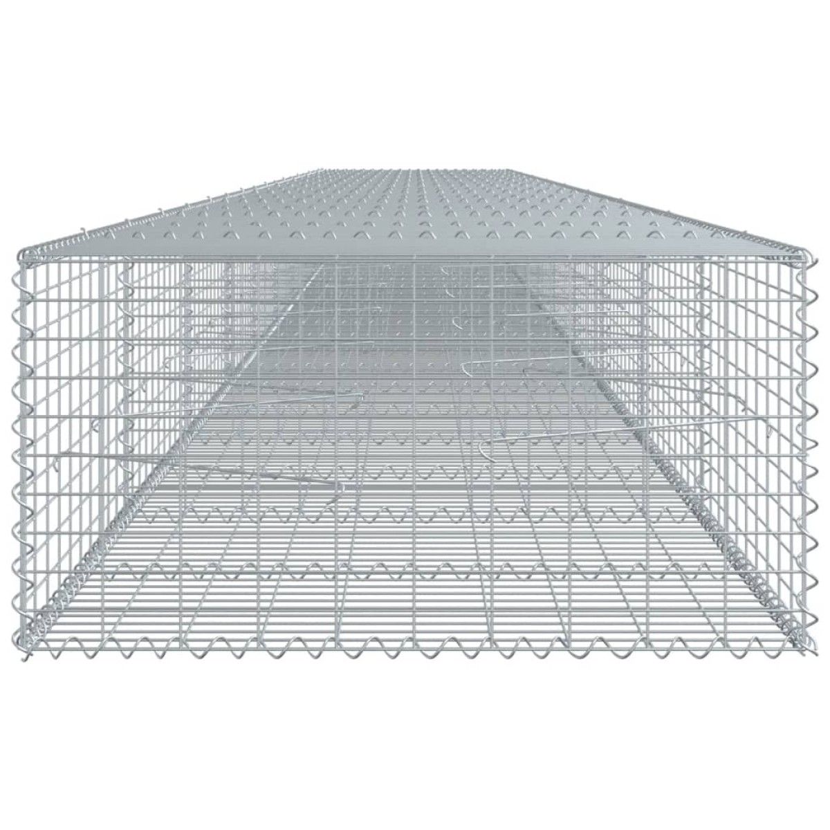 vidaXL Συρματοκιβώτιο με Κάλυμμα 900x100x50εκ. από Γαλβανισμένο Χάλυβα