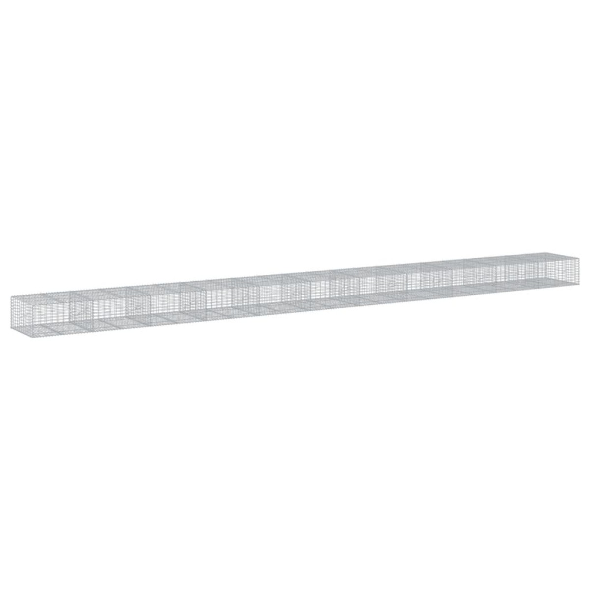 vidaXL Συρματοκιβώτιο με Κάλυμμα 1100x100x50εκ από Γαλβανισμένο Χάλυβα